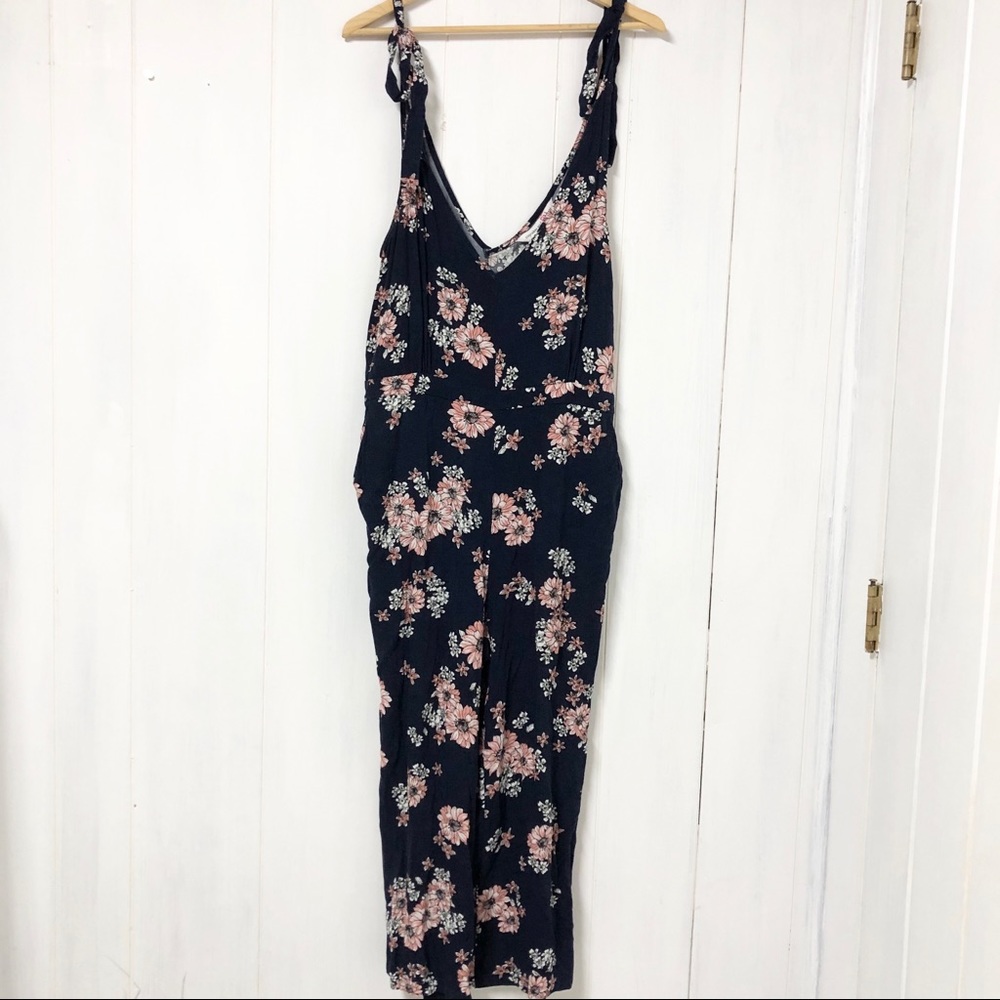Cupcakes and Cashmere Navy and Floral Jumpsuit
